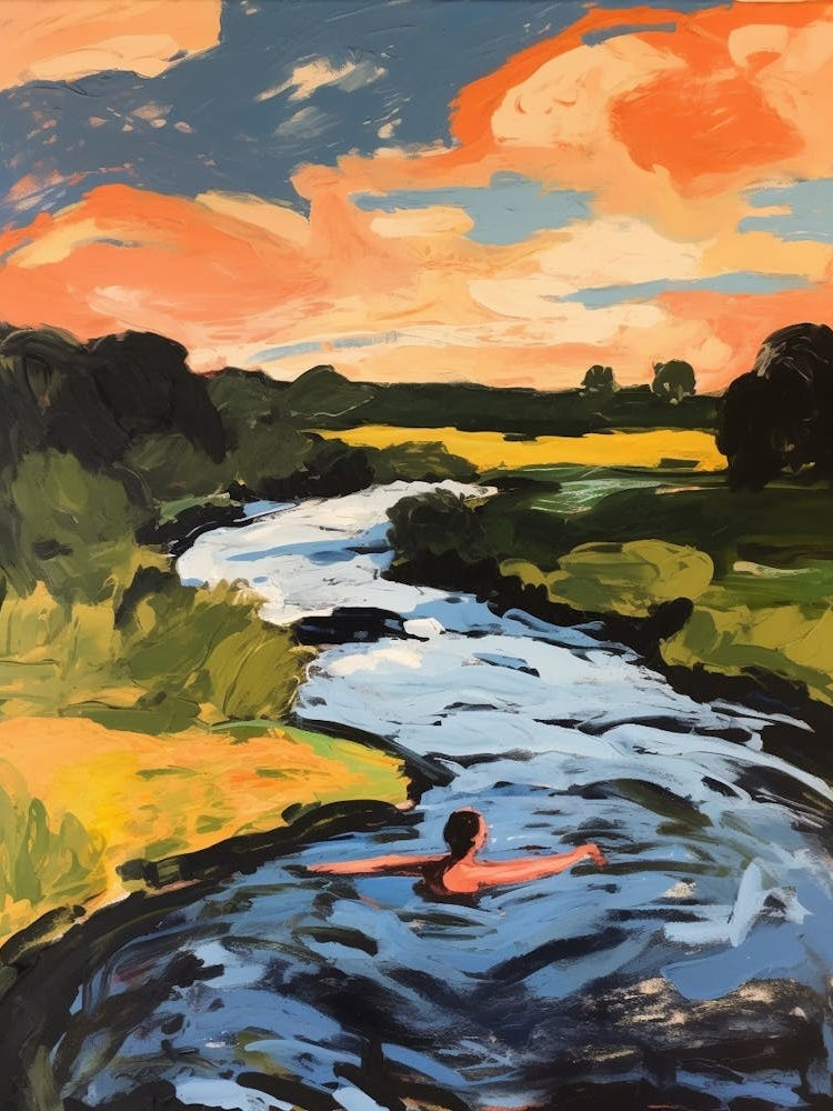 Wild Swimming At River Stou Dorset 5