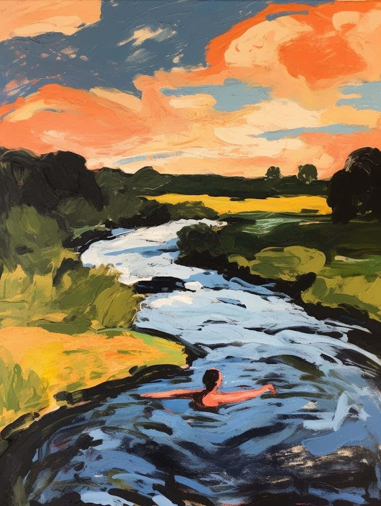 Wild Swimming At River Stou Dorset 5