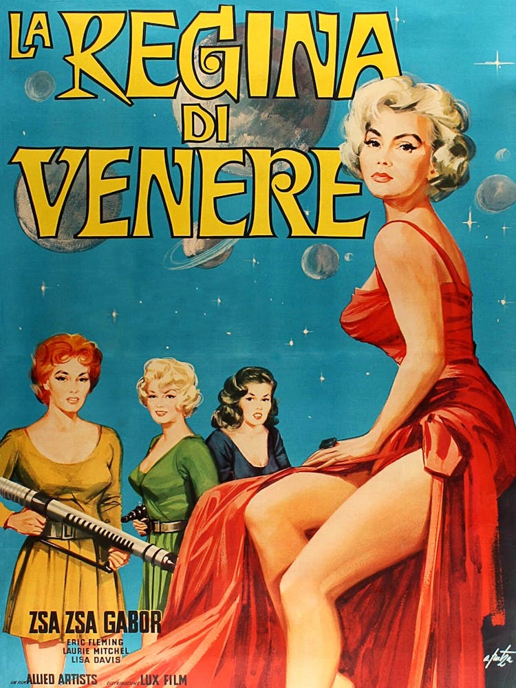 Zsa Zsa Gabor, Scifi Movie Poster, Reign Of Venera