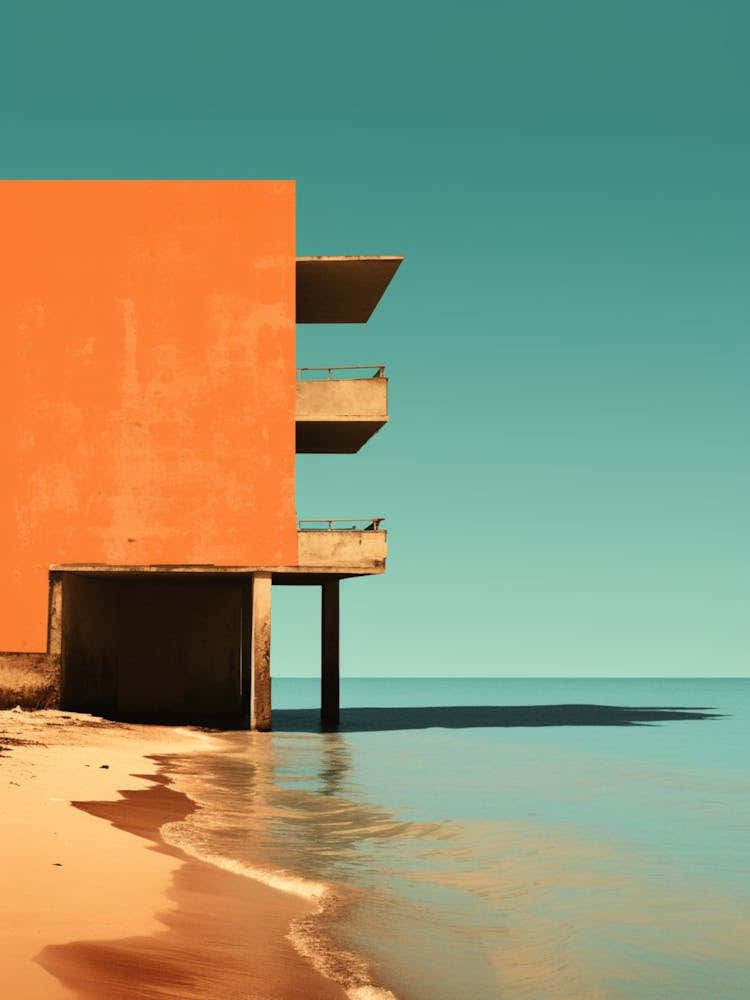 Hikkaduwa Beach Sri Lanka Abstract Orange Hues 3