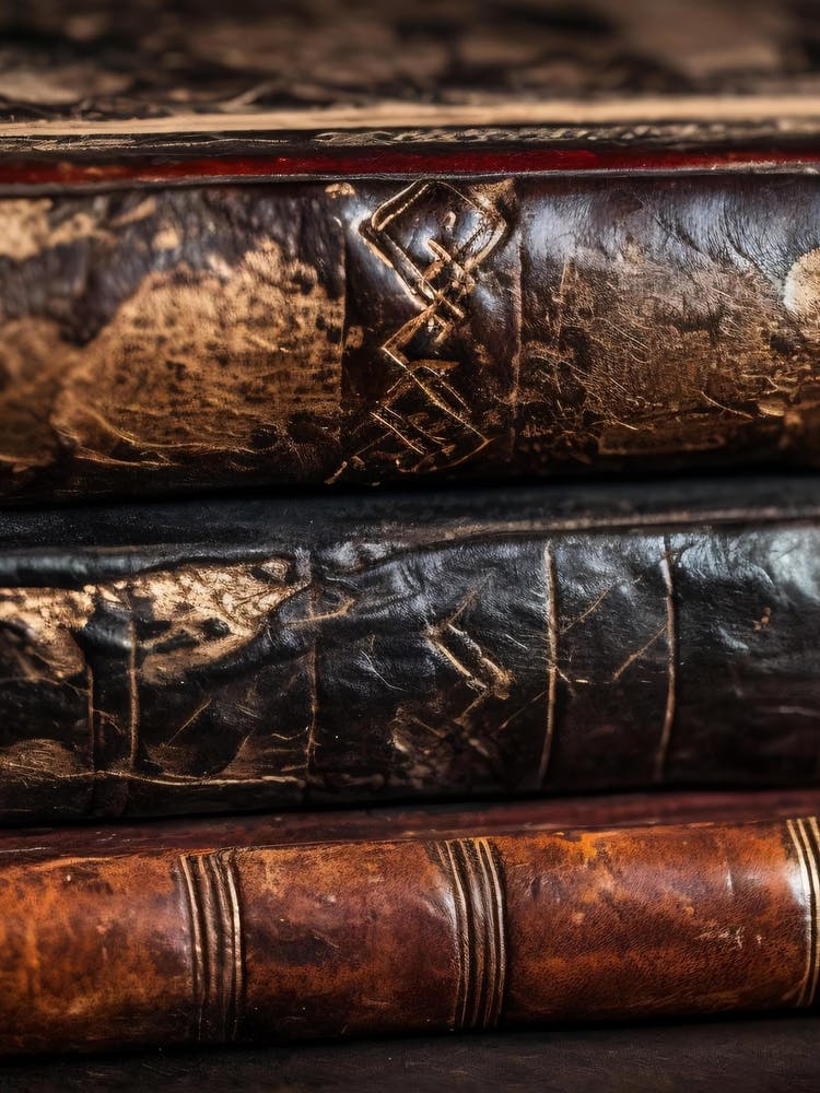 Old Books On A Table