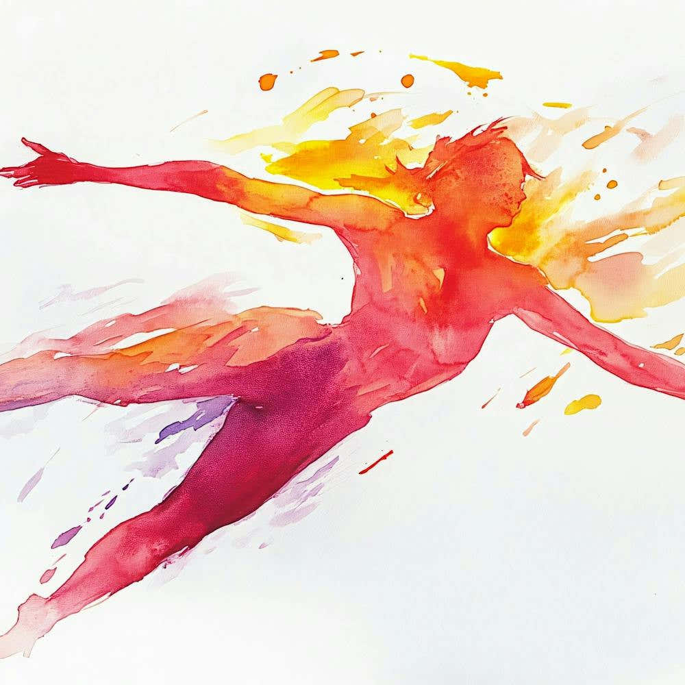 Watercolor Of A Dancer