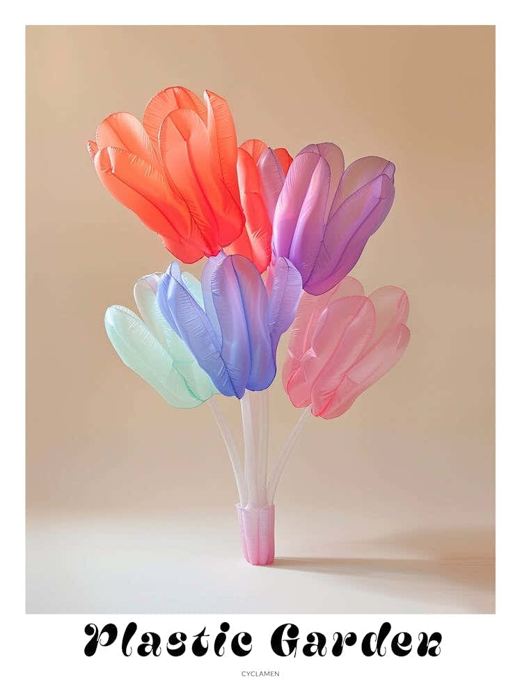 Dreamy Inflatable Flowers Poster Cyclamen 2