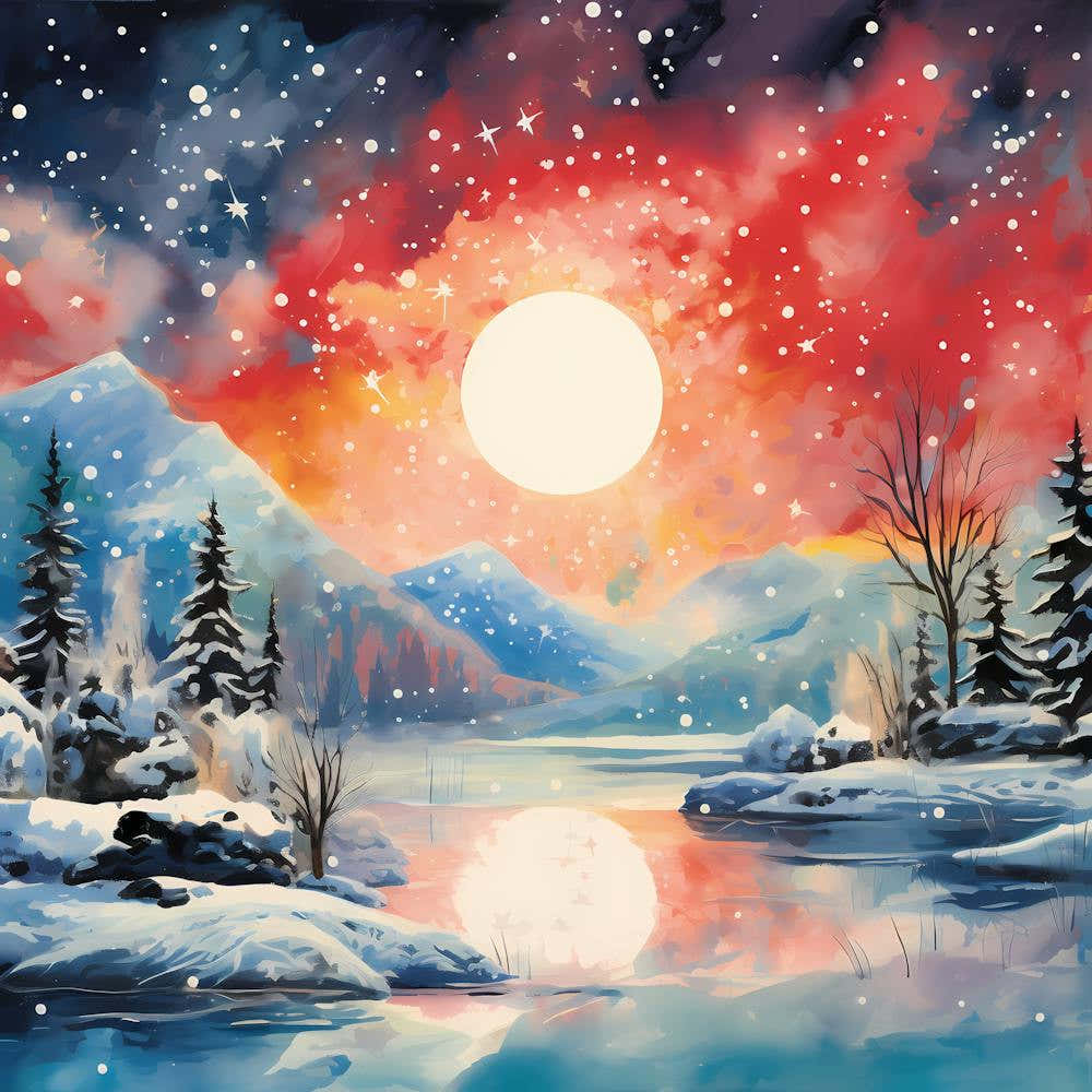 Retro Ephemeral Snowfall