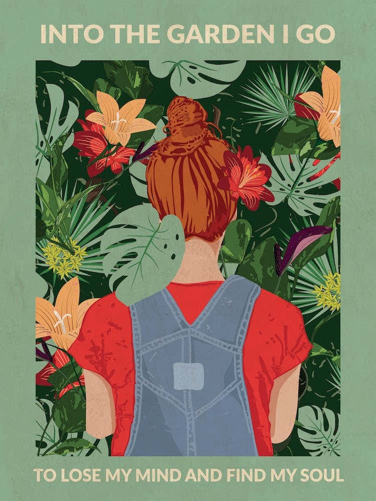 Into The Garden (Redhead & Light Green)