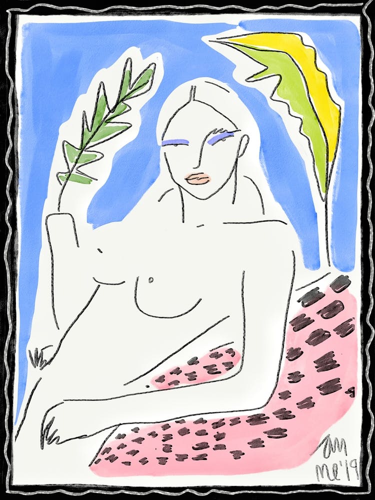 Watercolor Nude