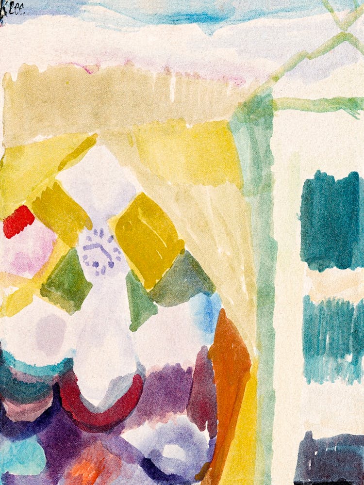 Interior With The Clock (1913), Paul Klee 1