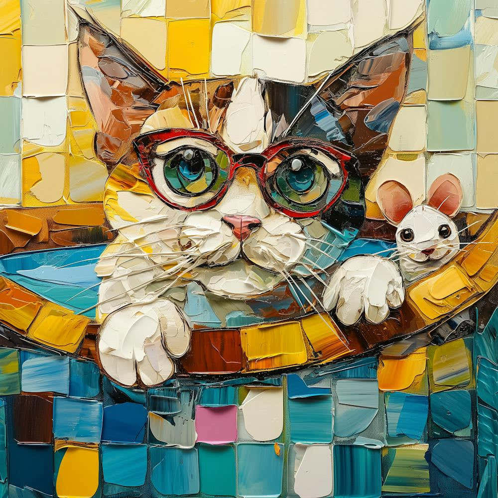 Cat With Glasses