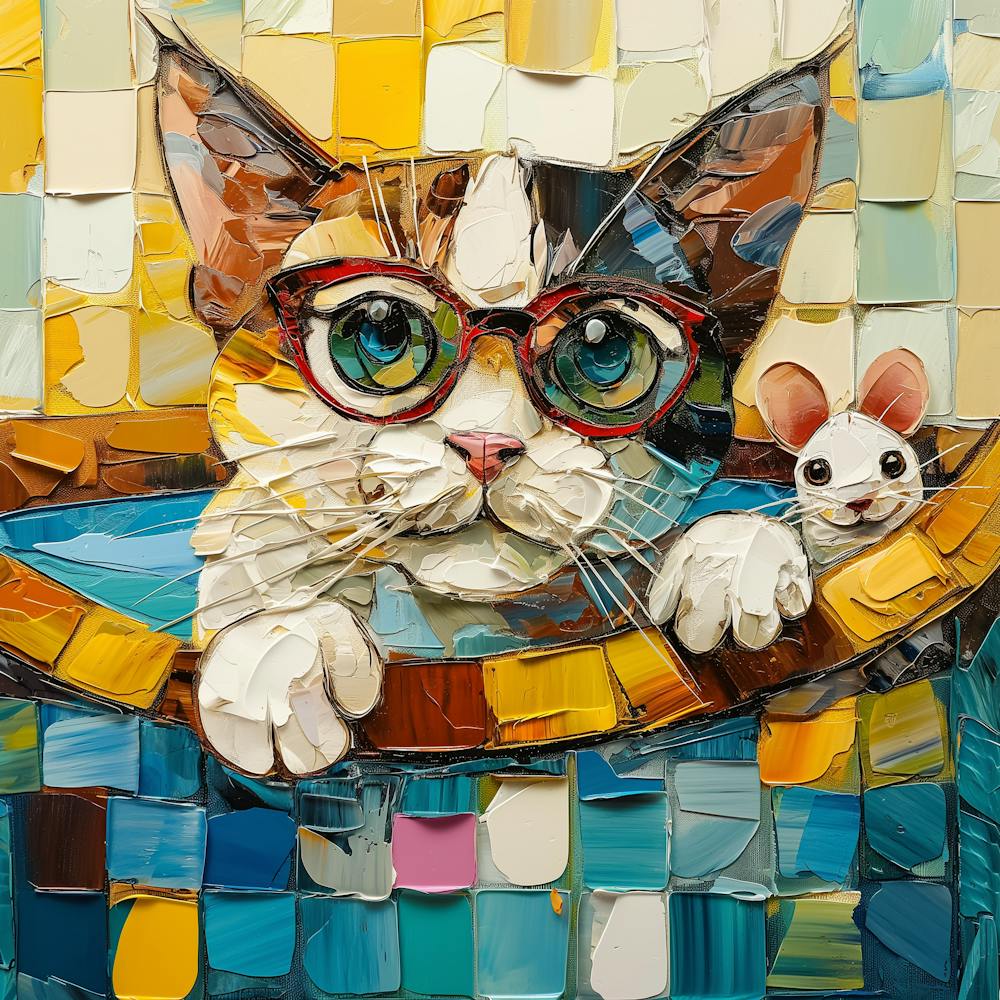 Cat With Glasses
