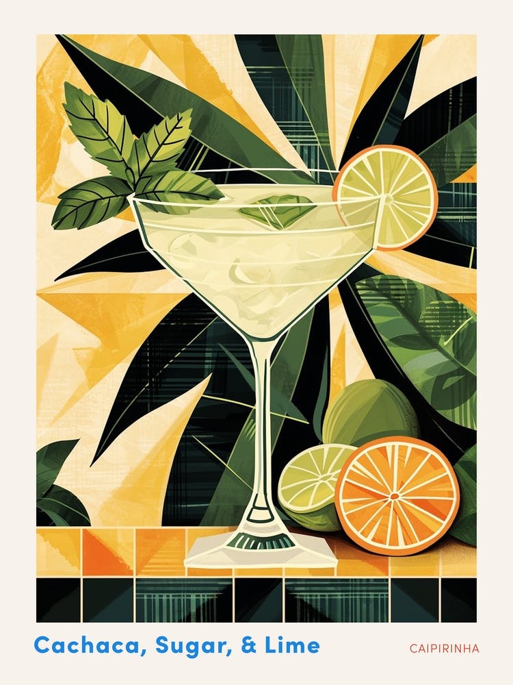 Art Deco Caipirinha 2 Poster