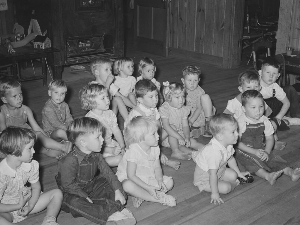 Kindergarten Children, Lake Dick Project, Arkansas By Russell Lee