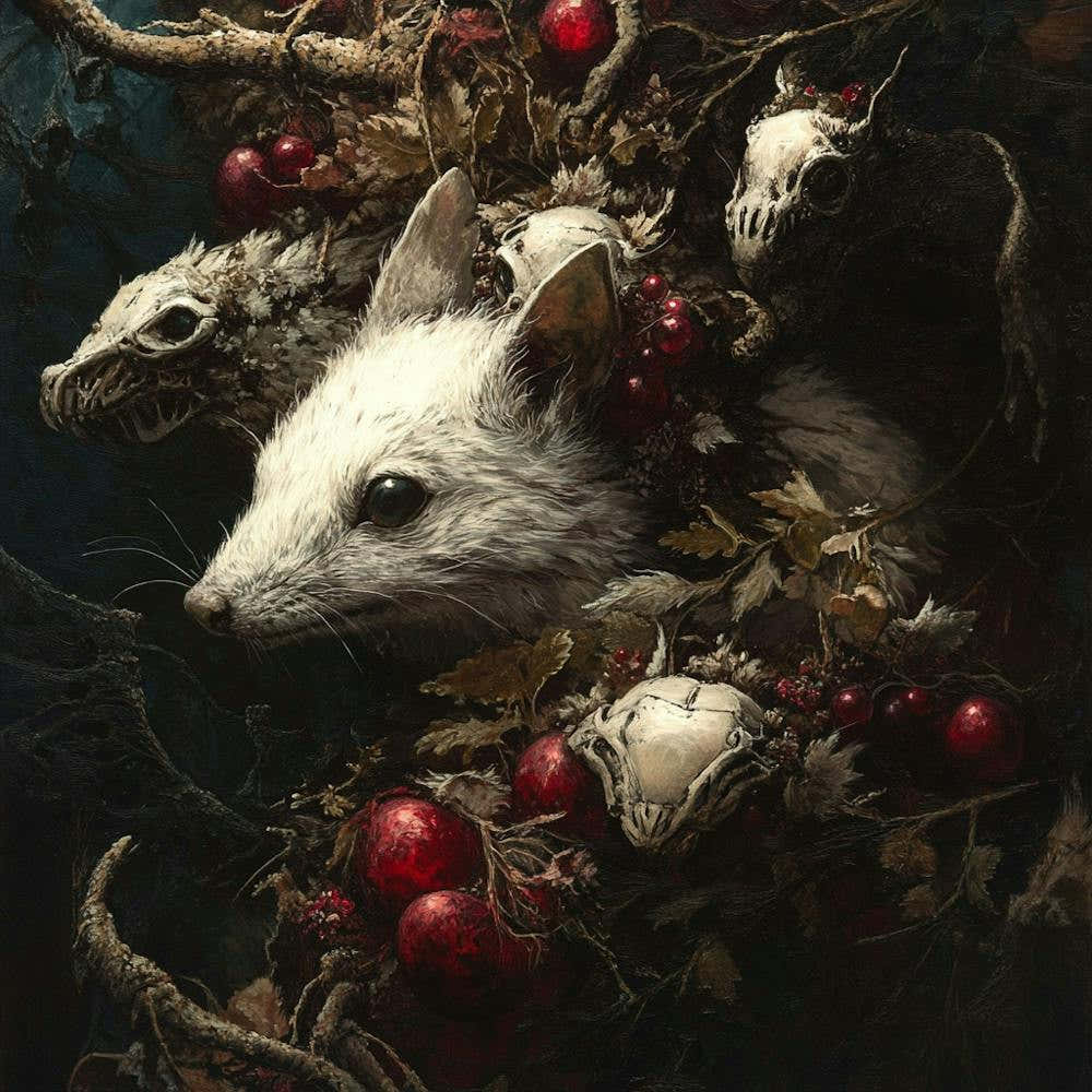 White Rat In A Tree