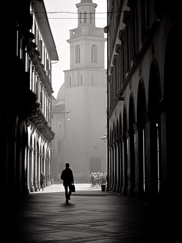 Modena, Italy,  Black And White Analogue Photography  1