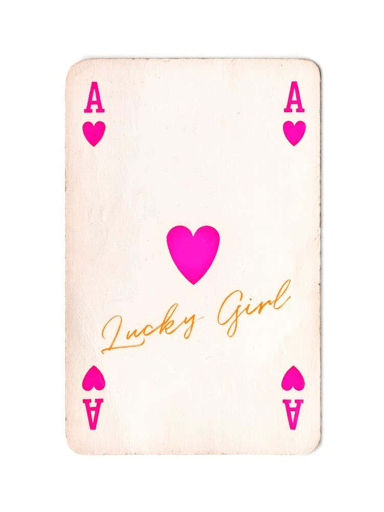 Ace Of Hearts Lucky Girl