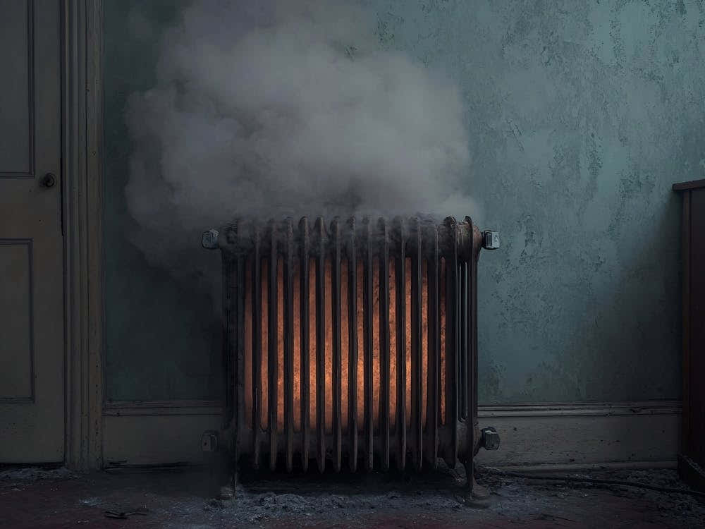 Steam Rising From A Radiator 2