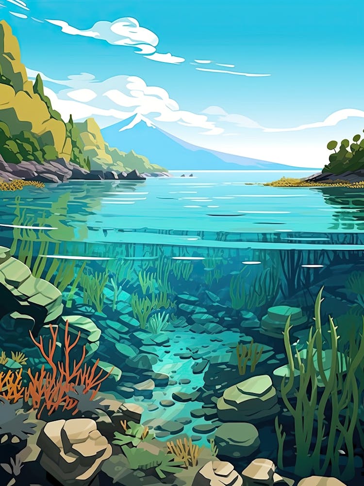 Gold Coast, Australia, Flat Illustration 2