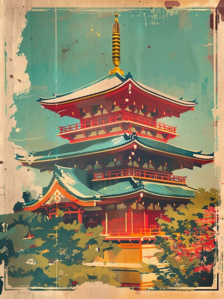 Kyoto Imperial Palace Mid Century Modern