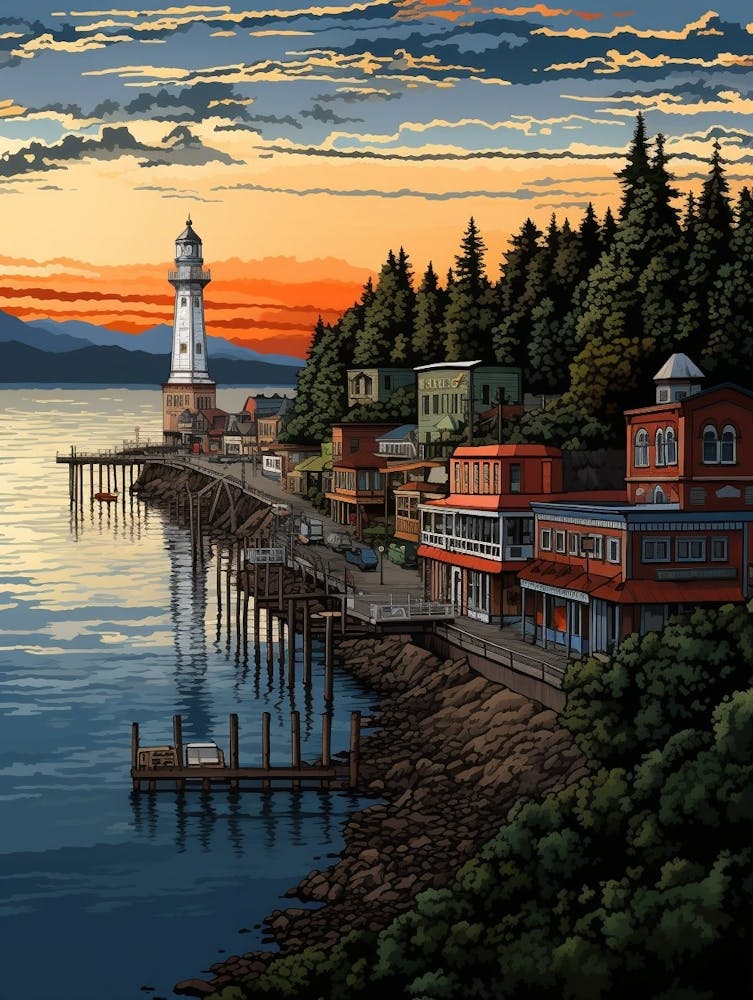 Port Townsend Retro Pop Art 8