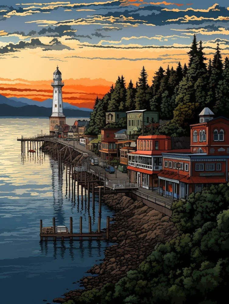 Port Townsend Retro Pop Art 8