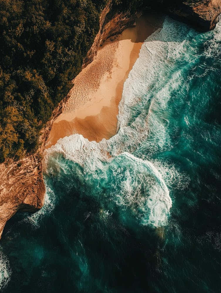 Aerial View Of A Beach 74