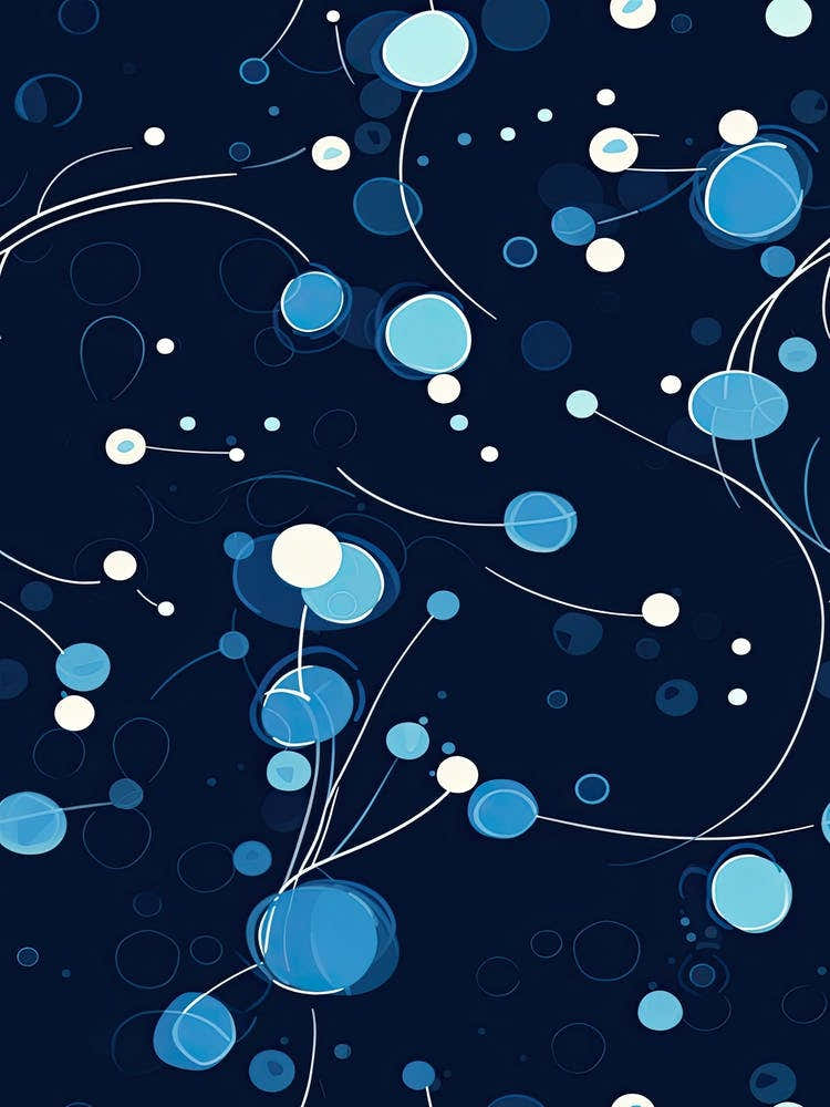 Watercolour Blue Dna 1