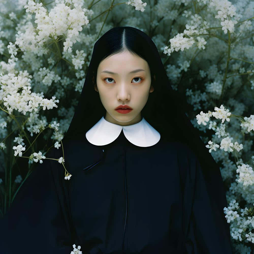 Nun in the springtime. 2023
