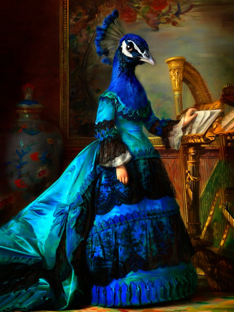 Proud Jeroen The Drag Peacock Pet Portraits