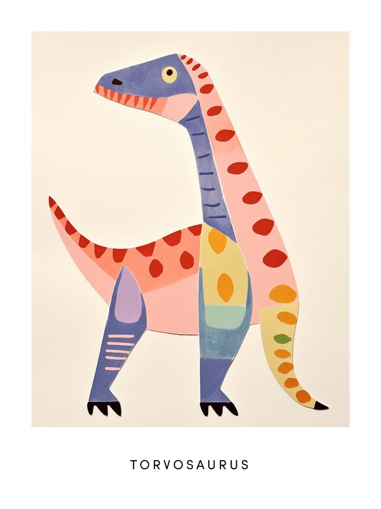 Nursery Dinosaur Art Torvosaurus 2 Poster