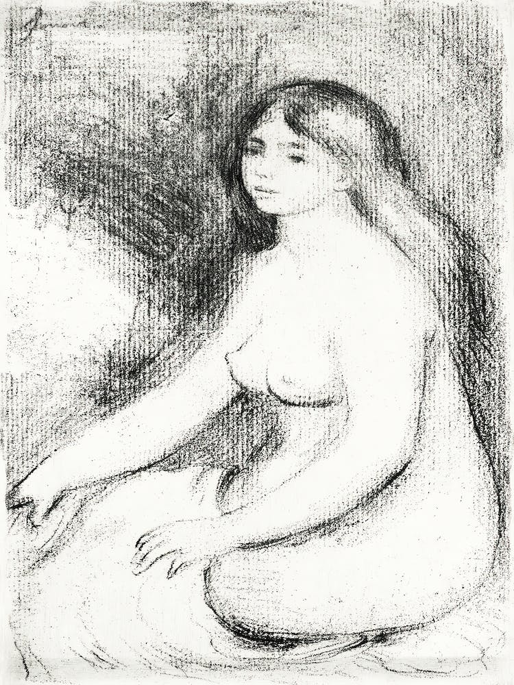Seated Bather (1897), Pierre Auguste Renoir