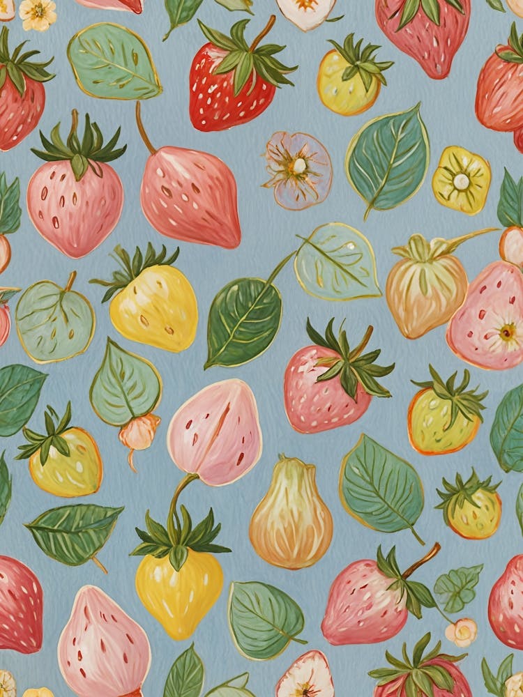 Pastel Strawberry Pattern