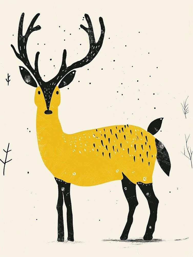Yellow Reindeer 3
