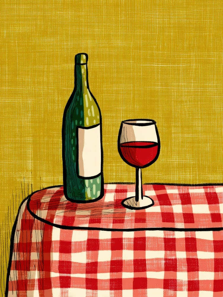 Red Wine On A Table