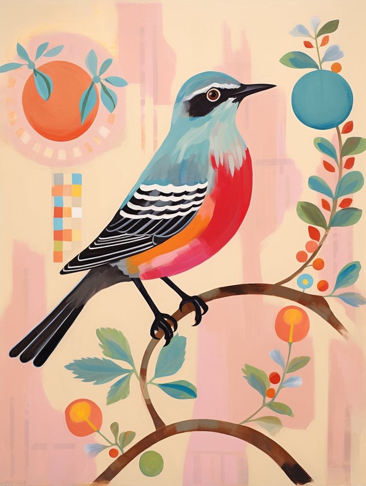 Pink Scandi Mockingbird 1