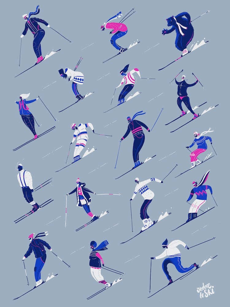 Jadore Le Ski Grey Version