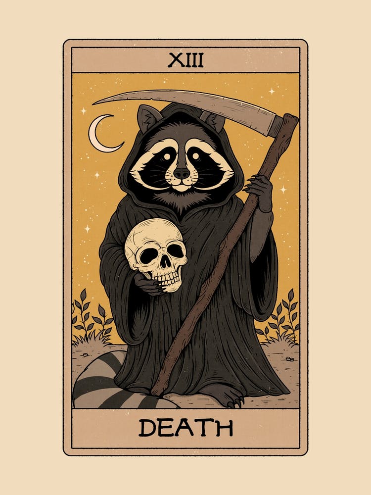 Death - Raccoons Tarot