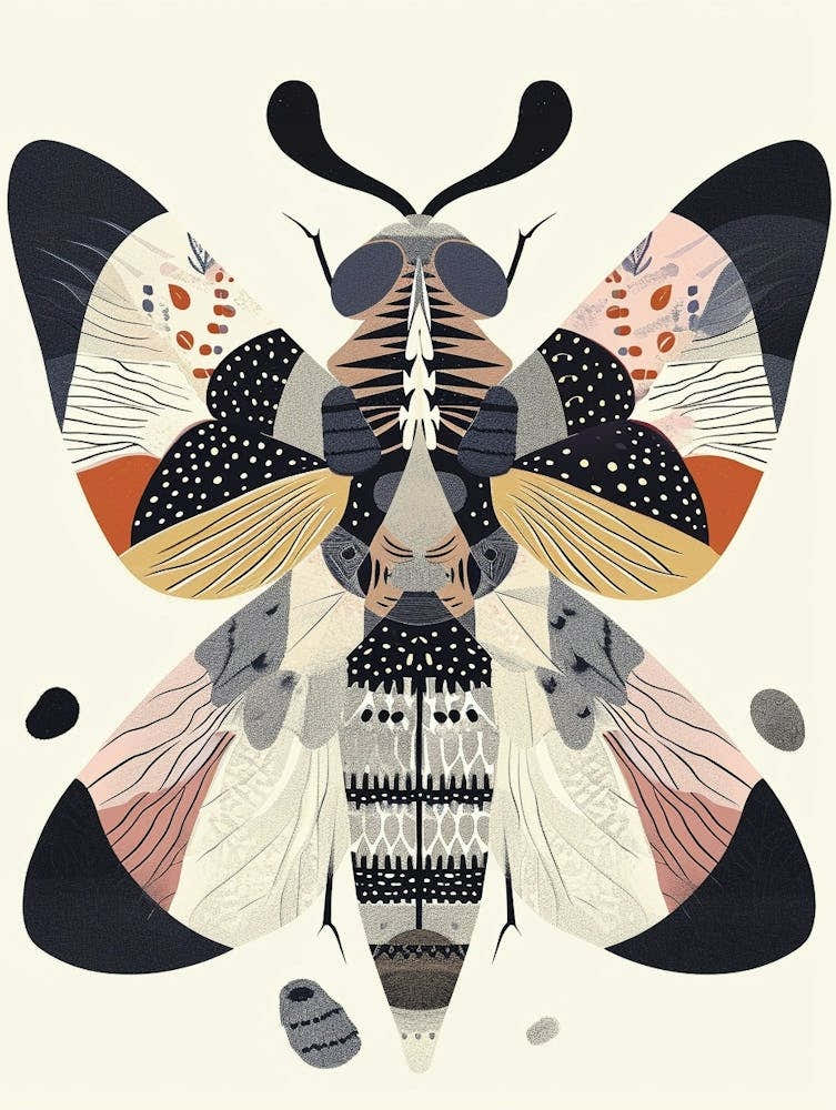 Colourful Insect Illustration Fly 17