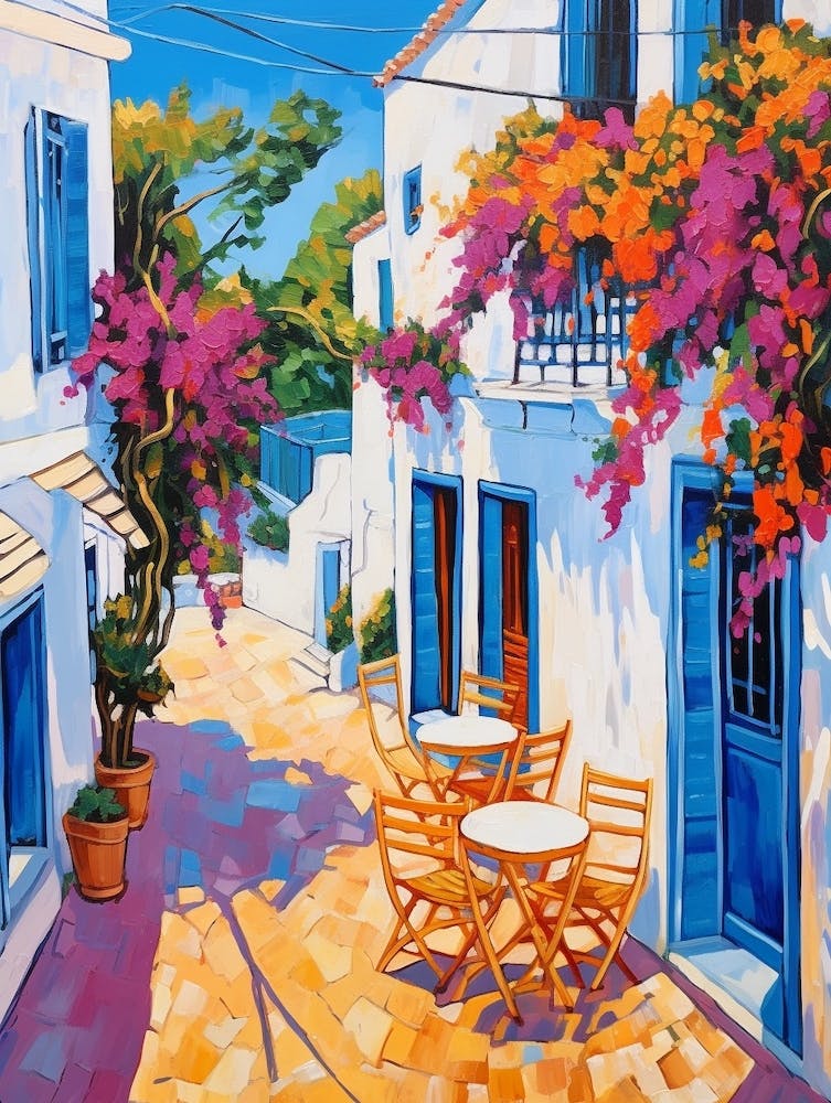 Hammamet Tunisia 3 Fauvist Painting