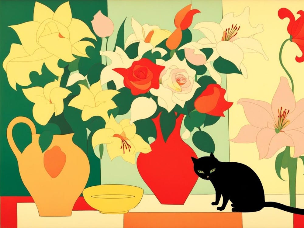 Cat In A Vase 2
