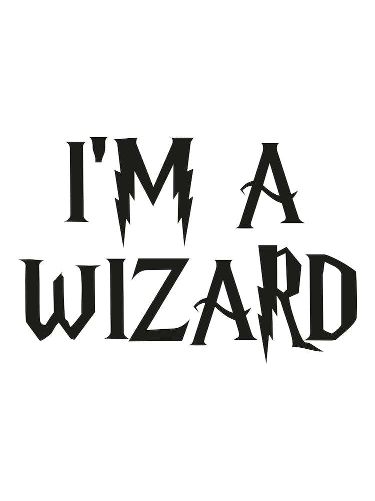Harry Potter Style I Am A Wizard