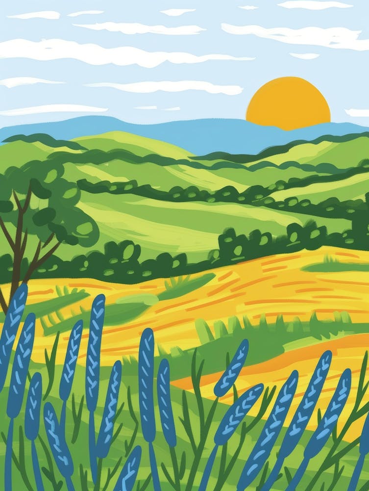 Landscape With Wheat Field