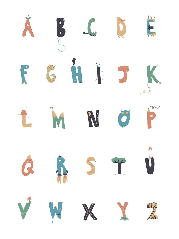 Apple To Zebra Alphabet