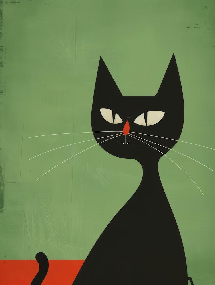 Black Cat Canvas Print 6