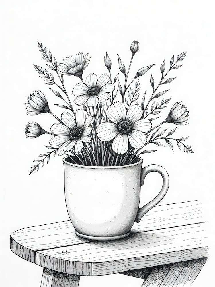Daisies In A Cup