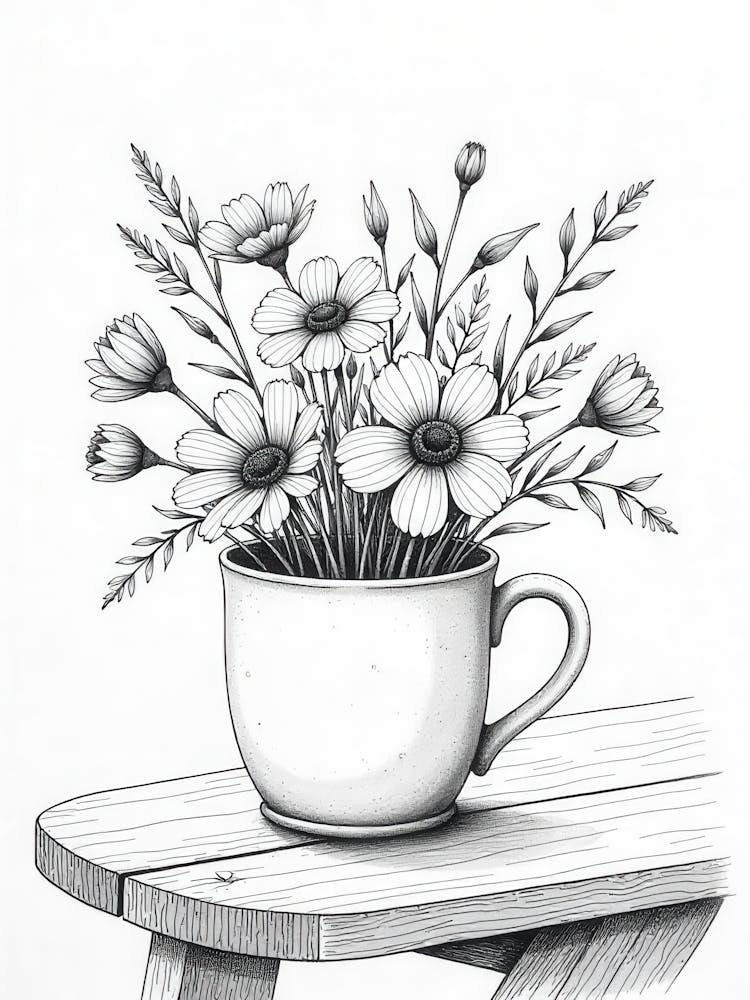 Daisies In A Cup
