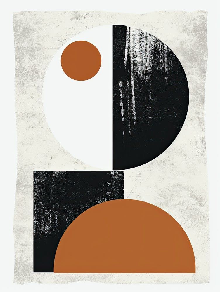 Fractured Waves Bauhaus Minimalist