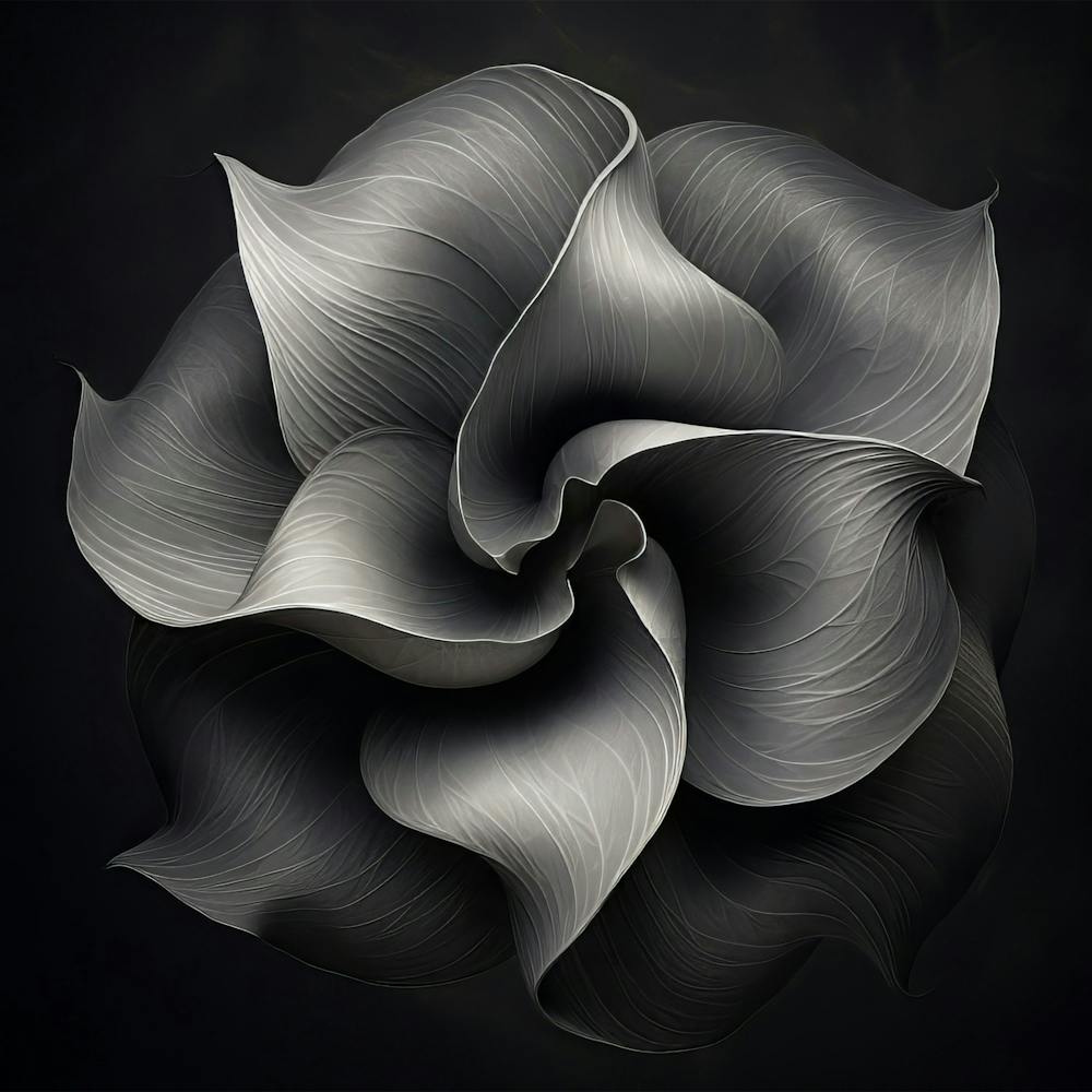 Black And White Flower 1