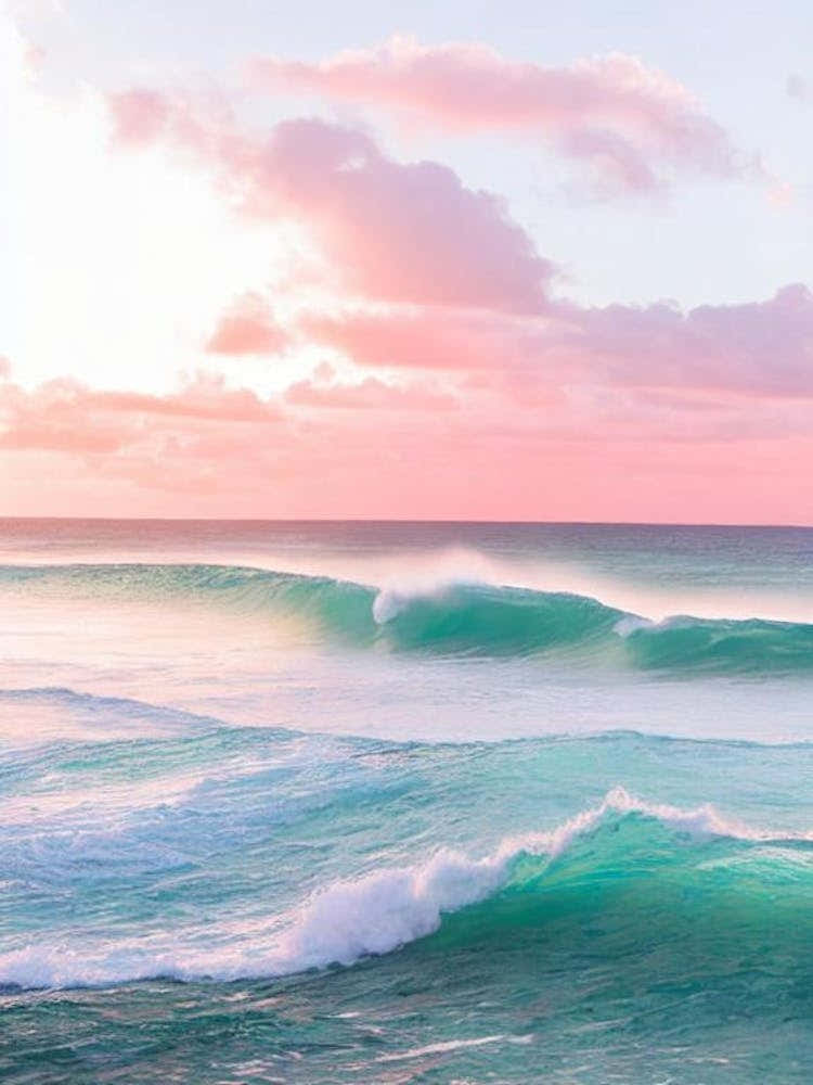 Icacos Beach, Puerto Rico Pink Photography 1