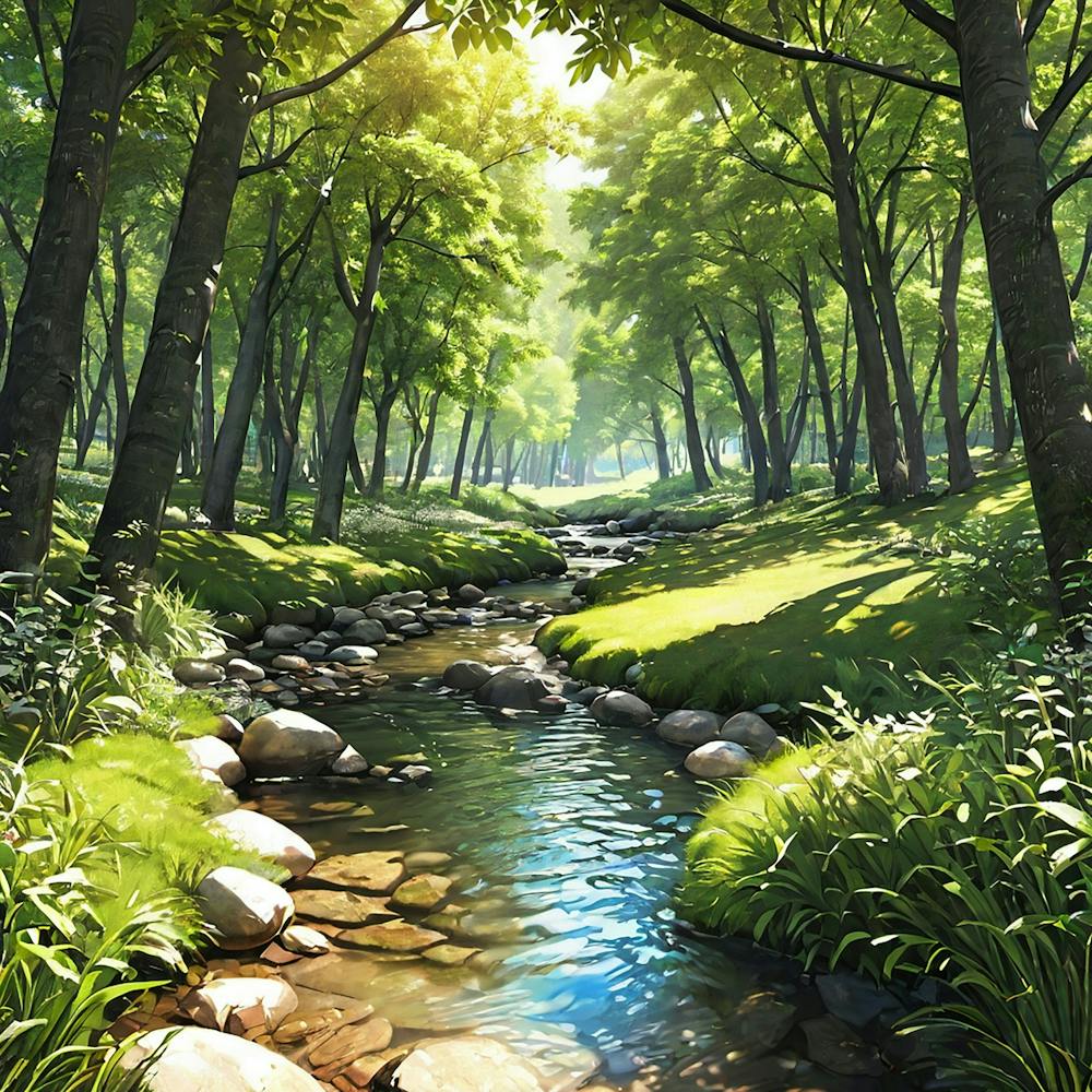 Stream In The Forest 4