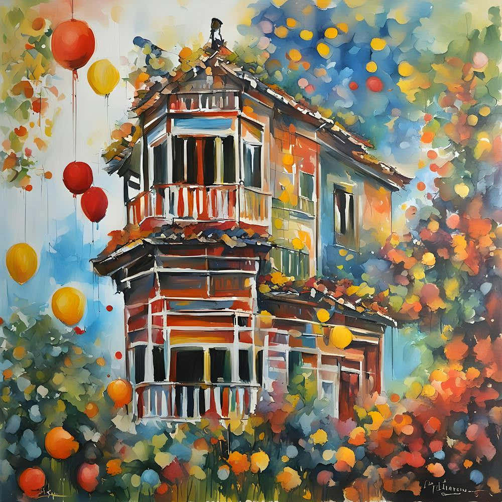 House With Balloons