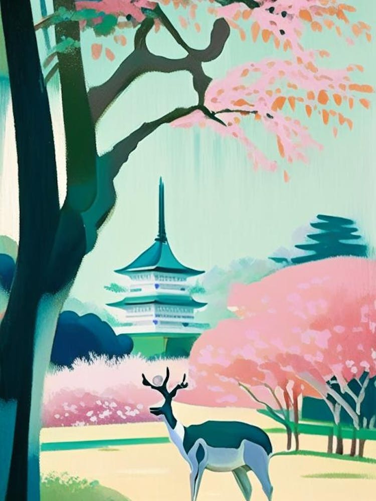 Nara Park, 1, Japan Abstract Still Life